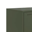 tv-bord 68,5x39x60,5 cm stål olivengrøn
