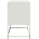 tv-bord 68,5x39x60,5 cm stål hvid