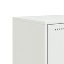 tv-bord 68,5x39x60,5 cm stål hvid