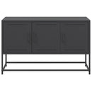 tv-bord 100,5x39x60,5 cm stål sort