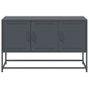 tv-bord 100,5x39x60,5 cm stål antracitgrå