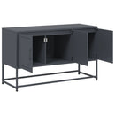 tv-bord 100,5x39x60,5 cm stål antracitgrå
