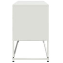 tv-bord 100,5x39x60,5 cm stål hvid