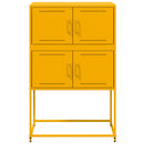 skab 68,5x38,5x107 cm stål sennepsgul