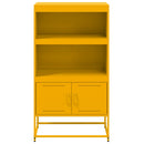 skab 68,5x38,5x123,5 cm stål sennepsgul