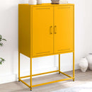 skab 68,5x38,5x107 cm stål sennepsgul
