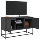 tv-bord 100,5x39x60,5 cm stål sort