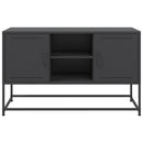 tv-bord 100,5x39x60,5 cm stål sort
