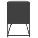 tv-bord 100,5x39x60,5 cm stål sort