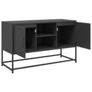 tv-bord 100,5x39x60,5 cm stål sort