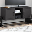 tv-bord 100,5x39x60,5 cm stål sort