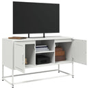 tv-bord 100,5x39x60,5 cm stål hvid