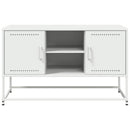 tv-bord 100,5x39x60,5 cm stål hvid