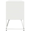 tv-bord 100,5x39x60,5 cm stål hvid