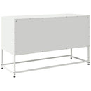 tv-bord 100,5x39x60,5 cm stål hvid
