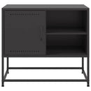 tv-bord 68x39x60,5 cm stål sort