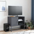 tv-bord 68x39x60,5 cm stål antracitgrå