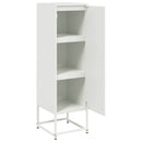 skab 36x39x123 cm stål hvid