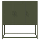 skab 100,5x39x107 cm stål olivengrøn