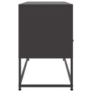 tv-bord 100,5x39x60,5 cm stål sort
