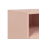tv-bord 100,5x39x60,5 cm stål lyserød