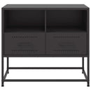 tv-bord 68x39x60,5 cm stål sort