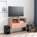tv-bord 68x39x60,5 cm stål lyserød