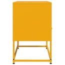 tv-bord 68x39x60,5 cm stål sennepsgul