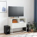 tv-bord 68x39x60,5 cm stål hvid