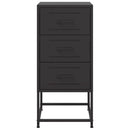 sengeborde 2 stk. 36x39x78 cm stål sort
