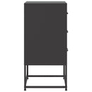 sengeborde 2 stk. 36x39x78 cm stål sort