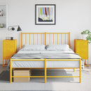 sengeborde 2 stk. 36x39x78 cm stål sennepsgul