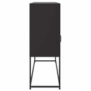 skab 100,5x39x107 cm stål sort