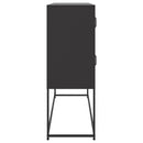 skab 100,5x39x107 cm stål sort