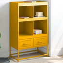 højskab 68x39x111,5 cm stål sennepsgul