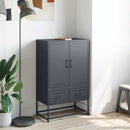 skab 68x39x111,5 cm stål antracitgrå