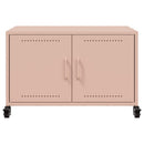 tv-bord 68x39x43,5 cm stål lyserød