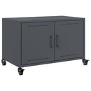 tv-bord 68x39x43,5 cm stål antracitgrå