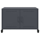 tv-bord 68x39x43,5 cm stål antracitgrå