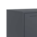 tv-bord 68x39x43,5 cm stål antracitgrå