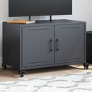 tv-bord 68x39x43,5 cm stål antracitgrå