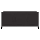 tv-bord 100,5x39x43,5 cm stål sort