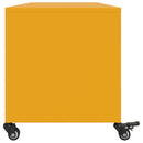 tv-bord 100,5x39x43,5 cm stål sennepsgul
