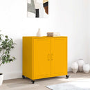 skab 68x39x72 cm stål sennepsgul