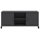 tv-bord 100,5x39x43,5 cm stål sort