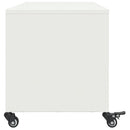 tv-bord 100,5x39x43,5 cm stål hvid
