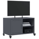 tv-bord 68x39x43,5 cm stål antracitgrå