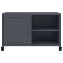 tv-bord 68x39x43,5 cm stål antracitgrå