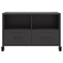 tv-bord 68x39x43,5 cm stål sort