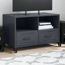 tv-bord 68x39x43,5 cm stål antracitgrå